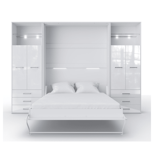 Loft-Living, transforing furniture, Bed, Bed Queen Size, bedroom furniture, cabinets, Murphy bed, Platform Bed Queen size, Queen Size Bed, storage, Wall Bed, murphy bed cabinet