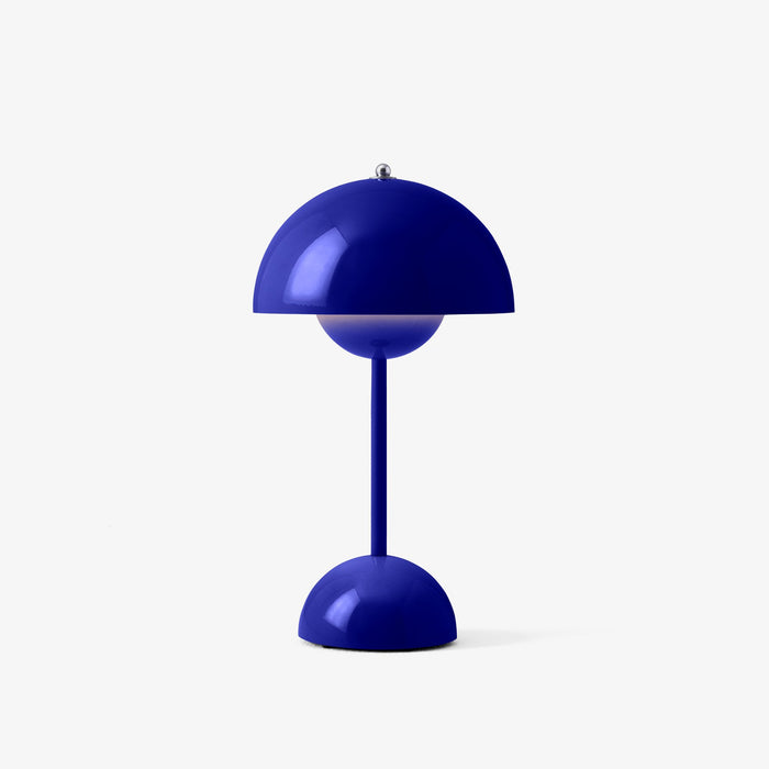 Cobalt Blue &Tradition VP9 Flowerpot Portable Table Lamp