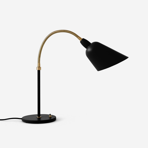 &Tradition AJ8 Bellevue Table Lamp - Black and Brass Option on White Background