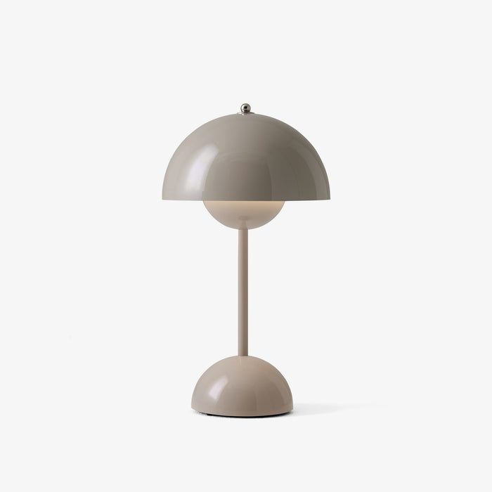 grey beige &Tradition VP9 Flowerpot Portable Table Lamp
