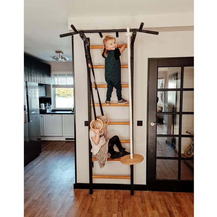 BenchK 221 With Fixed Steel Pull Up Bar + Gymnastics Accessories