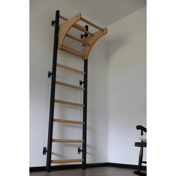 BenchK 711 Wall Bar - With Solid Wood Pull-Up Bar - Condopreneur