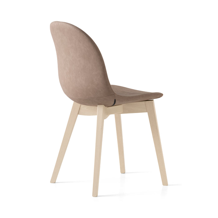 Connubia Academy Chair (Leather + Wood)