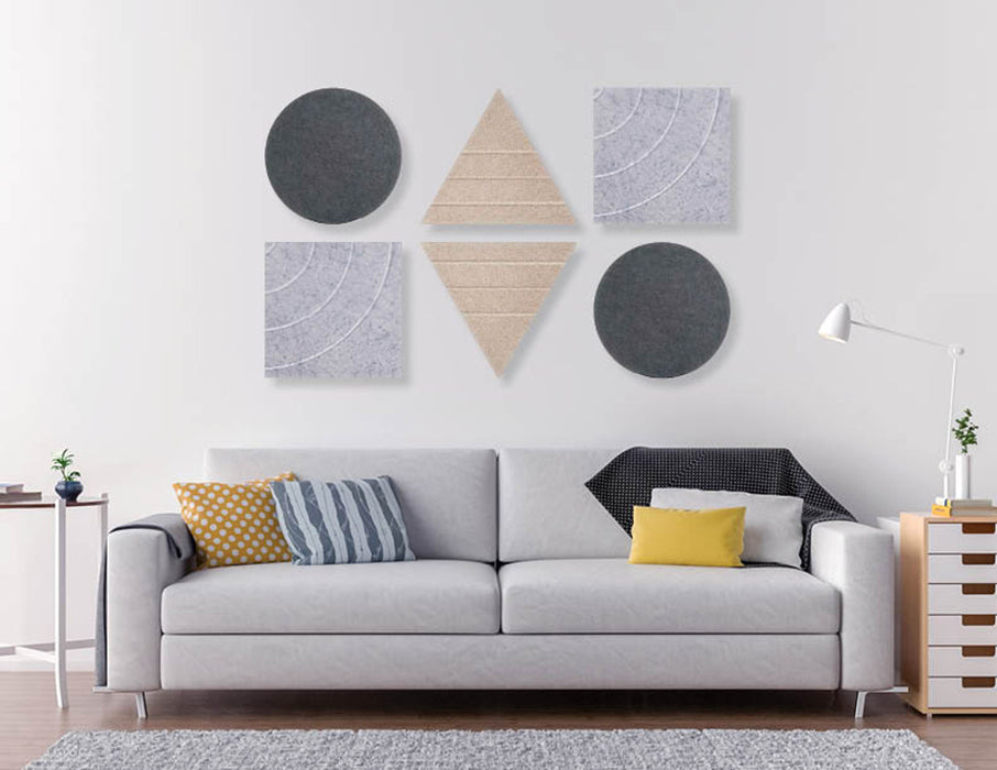SoundSorb™ Acoustic Triangles, Wall-Mounted