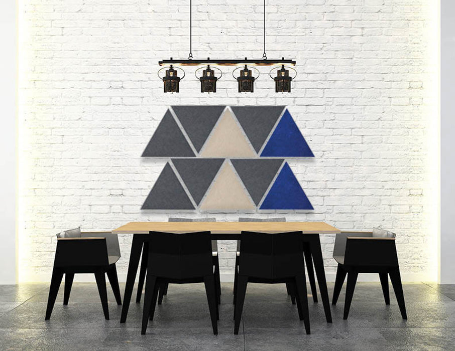 SoundSorb™ Acoustic Triangles, Wall-Mounted