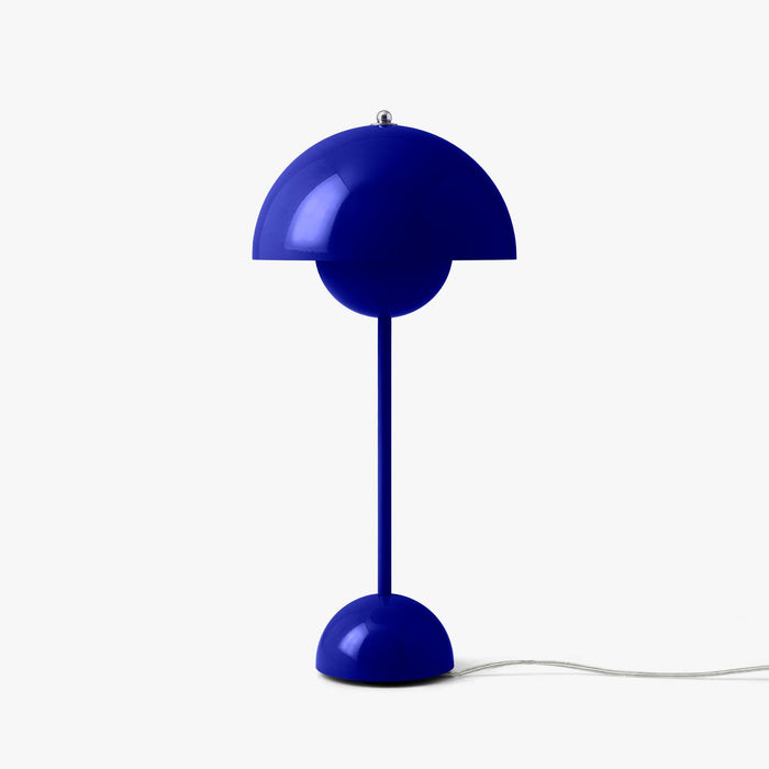 Cobalt Blue &Tradition VP3 Flowerpot Table Lamp