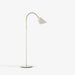 "White Background Displaying the White and Brass Variant of & Tradition AJ7 Bellevue Floor Lamp