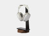 walnut 2in1 Headphones Stand with Wireless Iphone  Charger | walnut