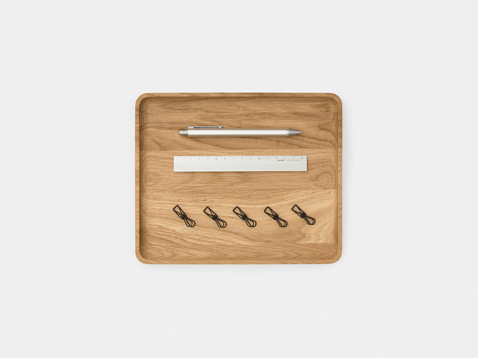 Oakywood Catch-All Tray with Neatly Organized Desk Accessories. Square 