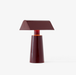 &Tradition MF1 Caret Portable Table Lamp in Burgundy - White Background Product Image