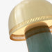 Close-up view of the &Tradition SH8 Raku Portable Lamp highlighting the brass features and details