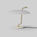 Astep Model 537 Table Lamp brass structure - white reflector - white marble base